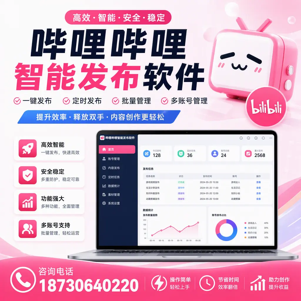 提升内容质量的秘诀：哔哩哔哩智能发布软件在 安康 的应用
